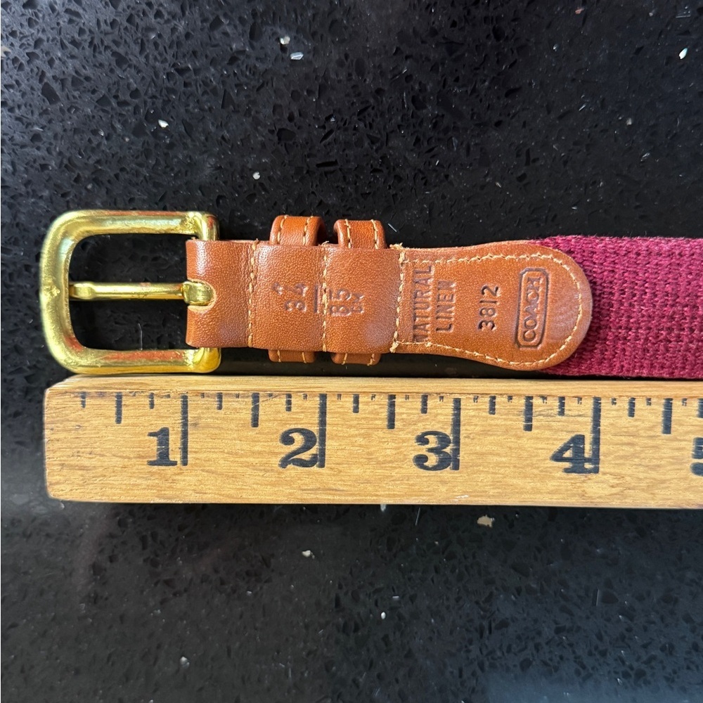 Coach Belt,Belt with Gold Buckle